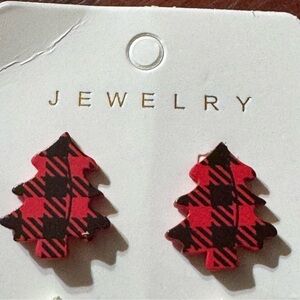 🎄4/$20🎄Plaid Christmas Tree Earrings